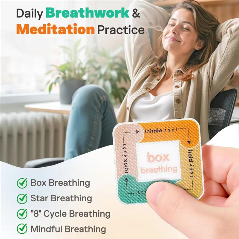 Calm Strips for Anxiety for Mood Calming, 36Pcs 2 Textured Sensory Stickers, Breathing Mindfulness Fidget Sticker