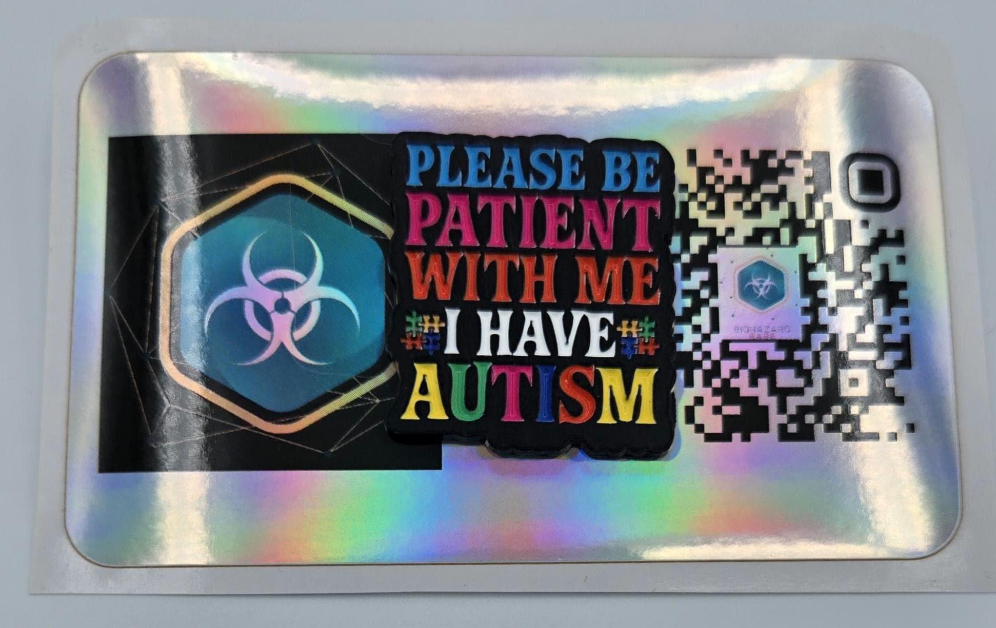 Mental Health Awareness Austism "Please Be Patient with Me I Have Autism" Enamel Pin Brooch Badge Jewelry Cute Gifts for Friends and Family