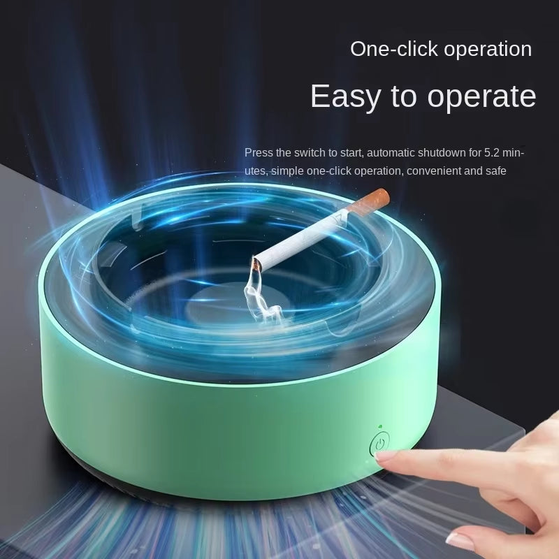Portable Smokeless Ashtray Air Purifier Multi Filtration Removes Smoke Odor for Home Office Car Passive Smoking Protection