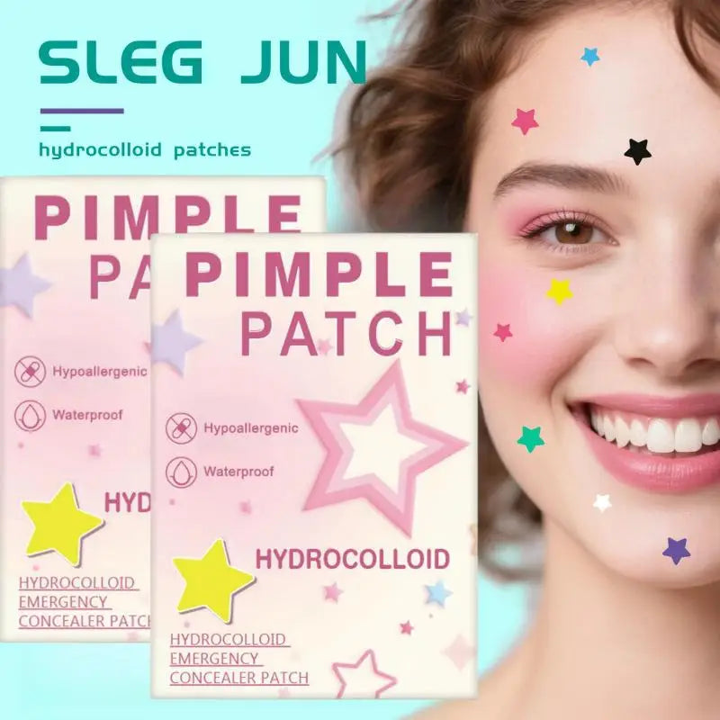 1400Pcs Colorful Star Acne Patches Set, Combination Pimple Cover Stickers, Face Concealer for Blemishes & Blemish Spot Treatment