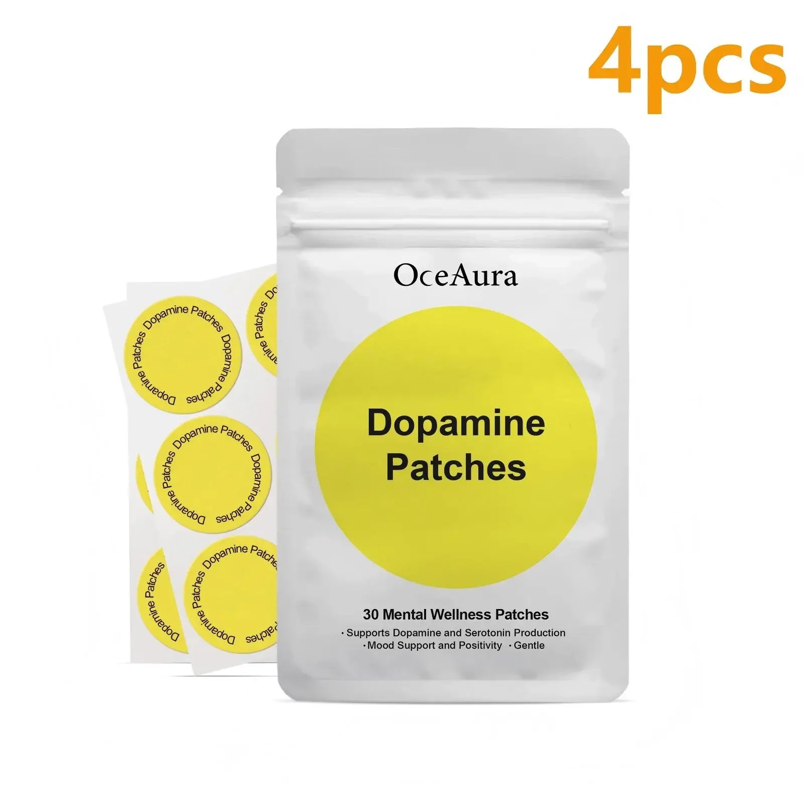 Dopamine Energy Patches-Immune System Booster Energy Boost Alertness&Motivation Enhancer,Fatigue Relief Supplement for Vitality