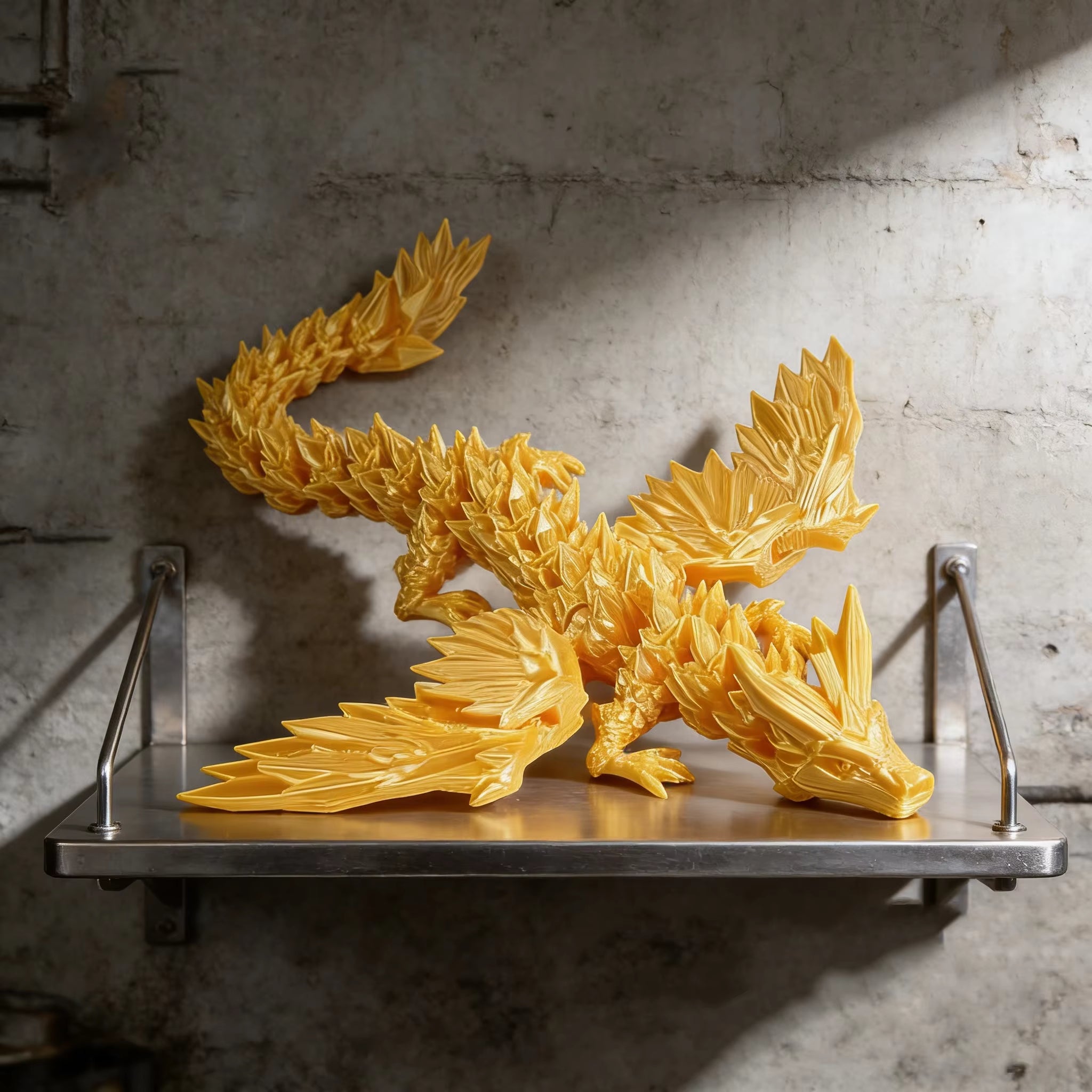 Colorful Gemstone 3D-Printed Dragon Egg Figurine with Wings and Egg Shape, Featuring Flexible Joints and Handcrafted Desktop Dec